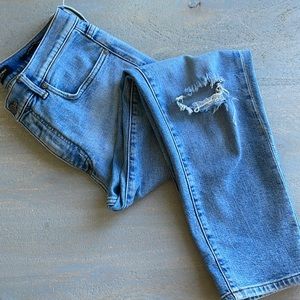 Banana Republic Premium Denim High Rise Straight Cropped Size 28